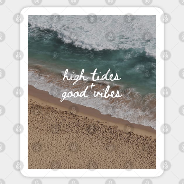 High Tide & Good Vibes Sticker by Hello Sunshine